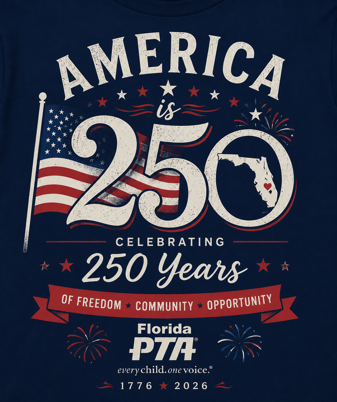 America is 250 Commemorative Tee